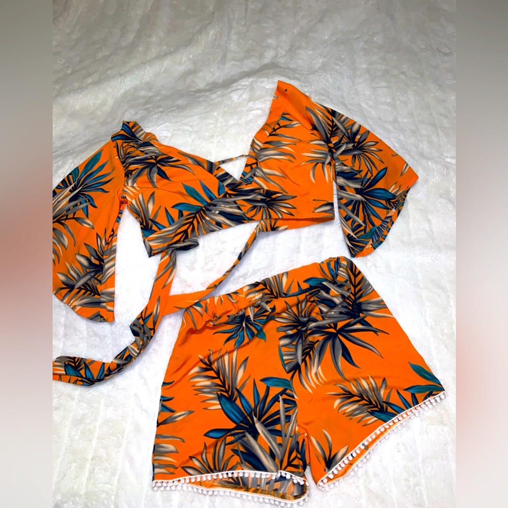 Two piece beach outfit